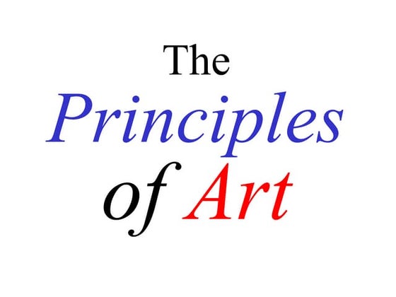 ELEMENTS AND PRINCIPLES OF ART | PPT