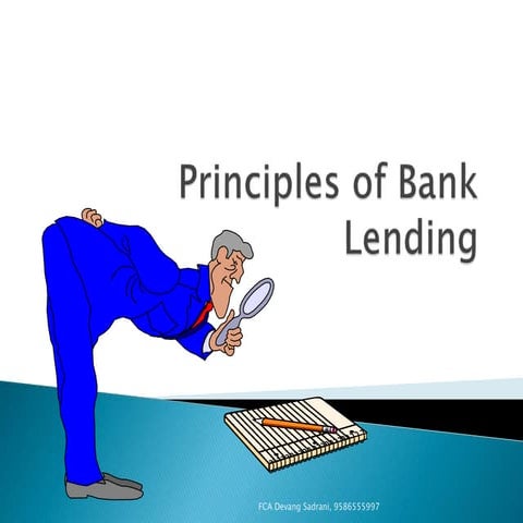 Principles of bank lending