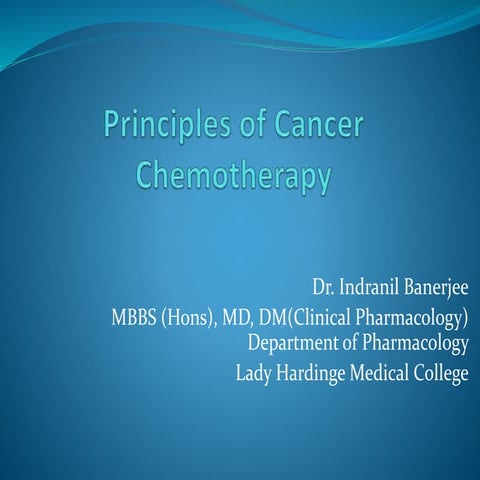 Principles of cancer chemotherapy (2) (2)