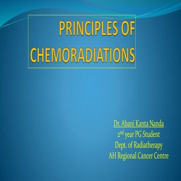 Principles of chemoradiations