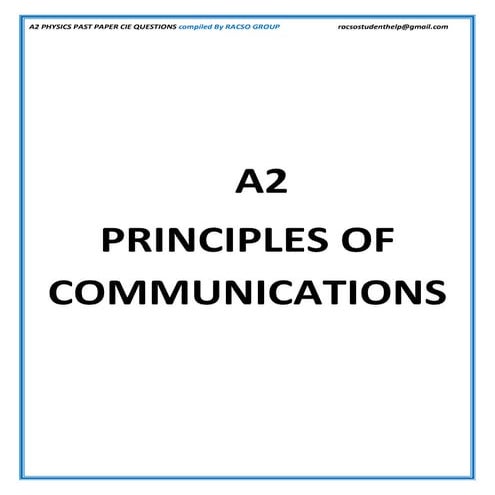 Principles of communication