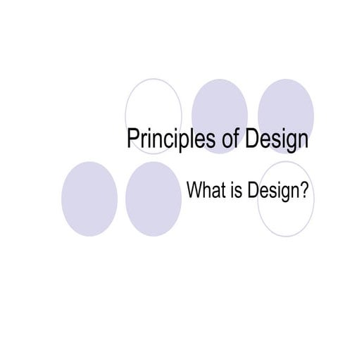 Principles of design