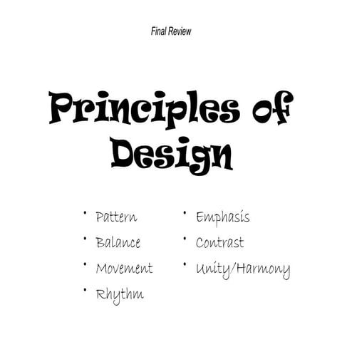 Principles of Design
