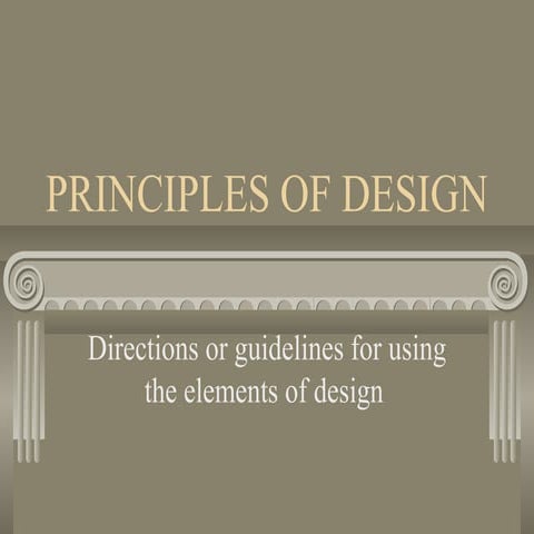 Principles of design 