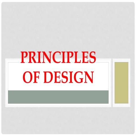 Principles of design