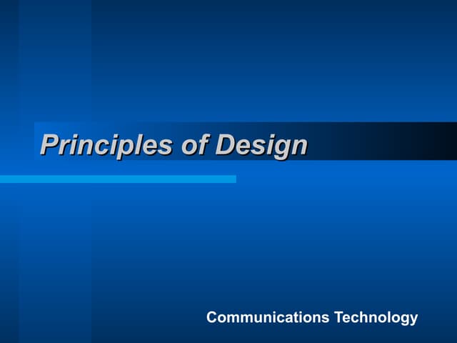 Principles Of  Design 1