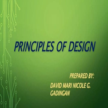 Principles of Design 2016