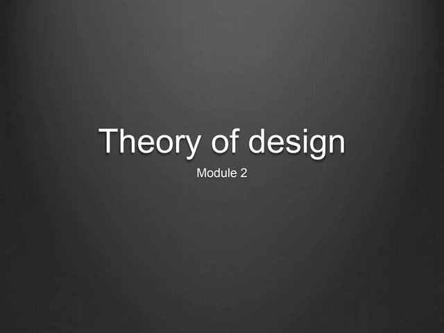 Principles of design theory of design module 2   proportion,scale, hierarchy etc