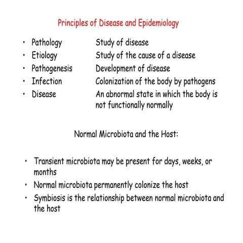 Principles of disease and epidemiology print