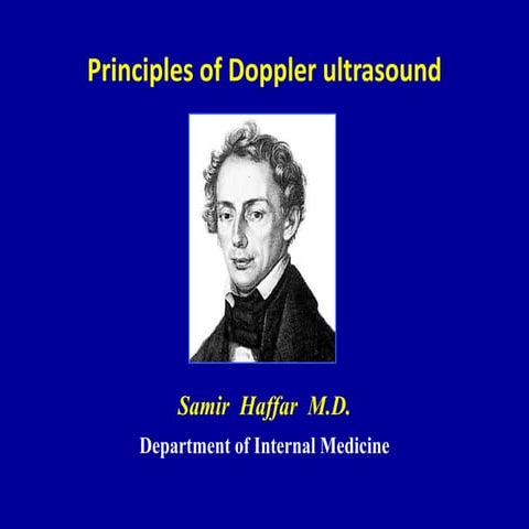 Principles of Doppler ultrasound