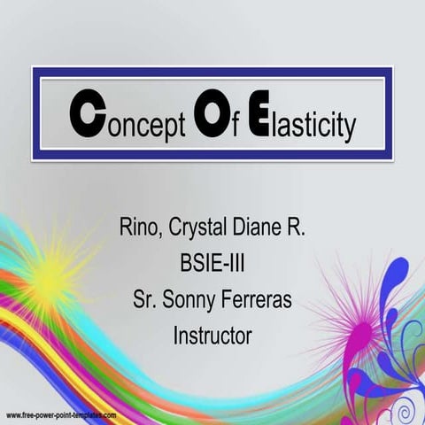 Principles of economics   concept of elasticity