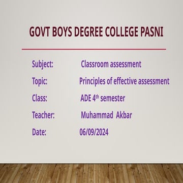 Principles of effective class room assessment.pptx