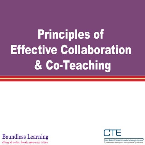 Principles of effective collaboration mm