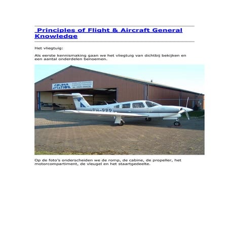 Principles of flight