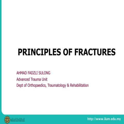 Principles of fractures