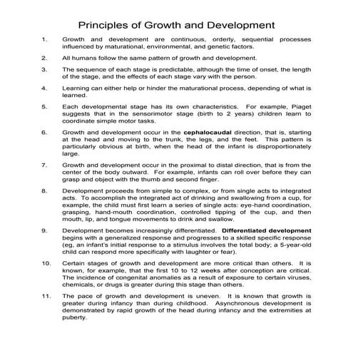 Principlesofgrowthanddevelopment Edu psy