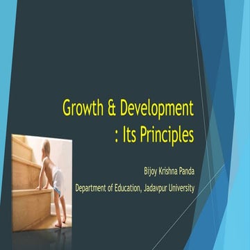 Principles of growth & development   bijoy krishna panda