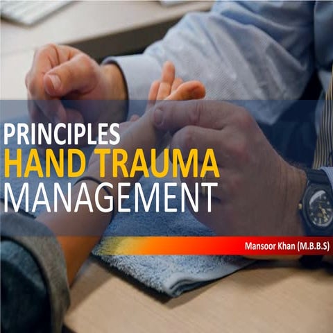 Principles of hand surgery