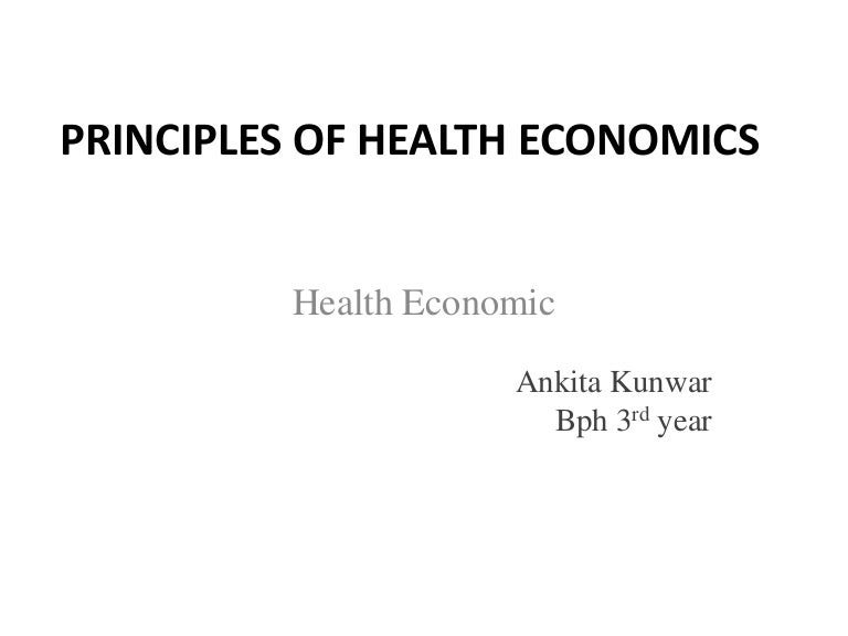 Principles of health economics