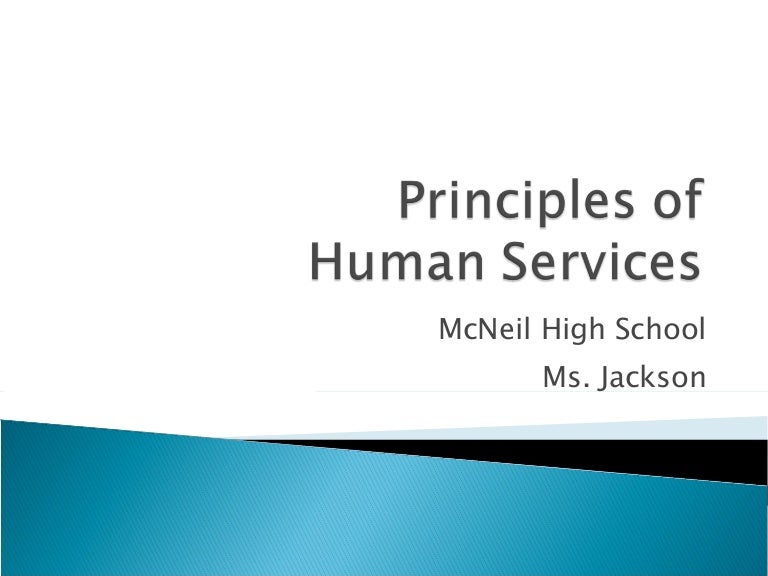 Principles of human services