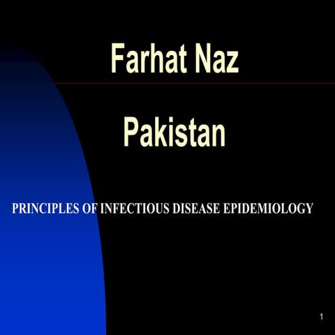 Principles of infectious disease. epidemiology