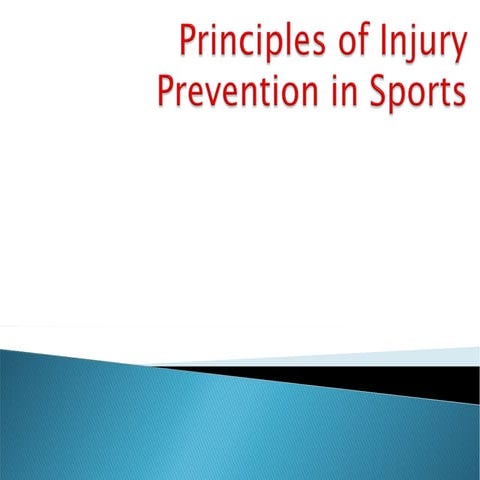 Comprehensive Strategies for Sports Injury Prevention and Management | PPT