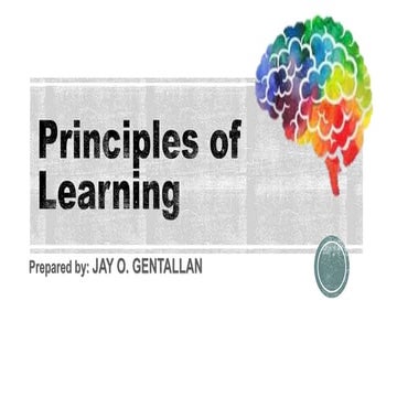 Principles of Learning | PPT