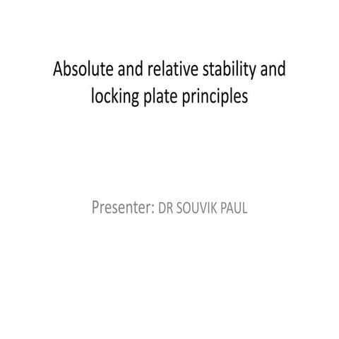 Principles of locking compression plates