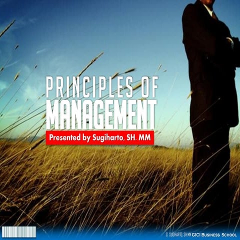 Principles of management