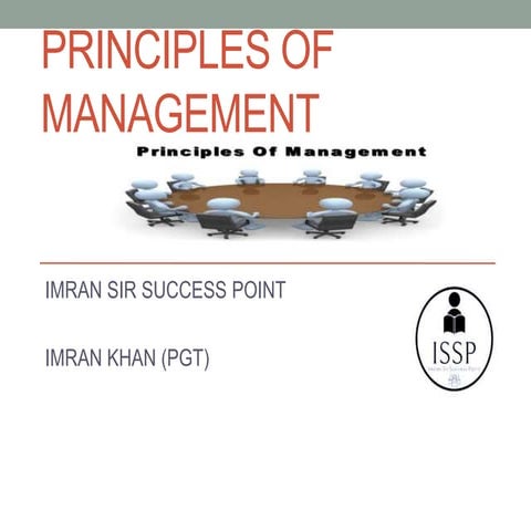 Principles of management