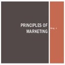Principles of marketing