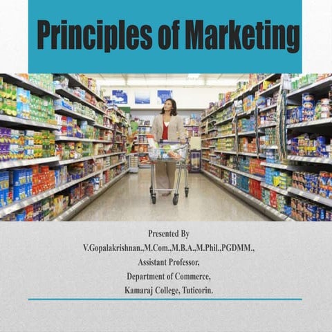 Principles of marketing