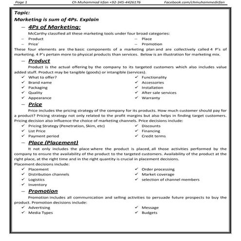 Principles of marketing