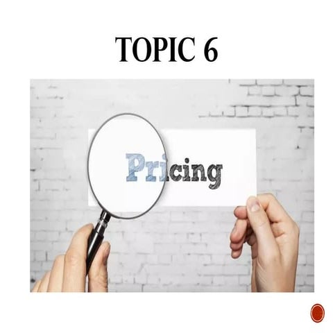 Principles of marketing topic 6 price 2021