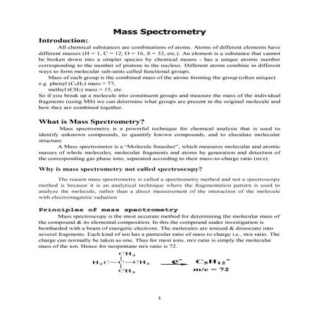 PRINCIPLES OF MASS SPECTROMETRY notes -1.pdf