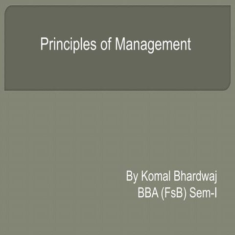 Henri Fayol's 14 Principles of Management | PDF