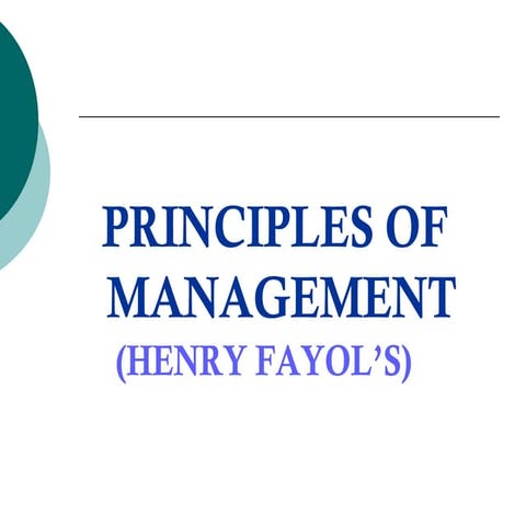 henri fayol 14 principles of management-Maham muzamil | PPTX