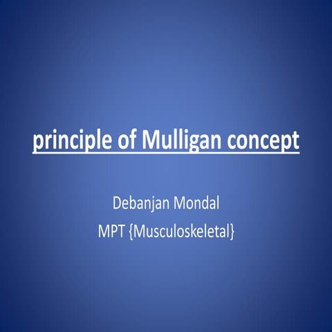 Principles of mulligan