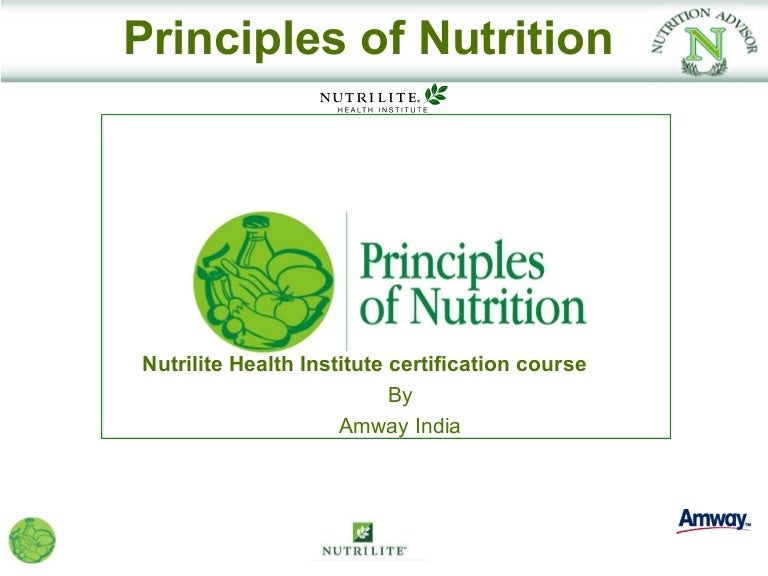 Principles of Nutrition By NHI