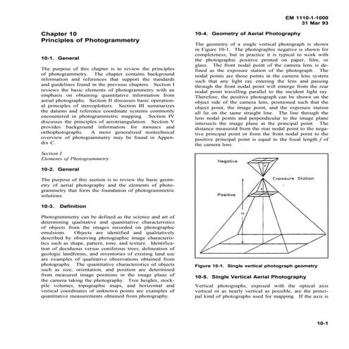 Principles of photogrammetry