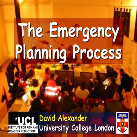 Principles Of Emergency Planning
