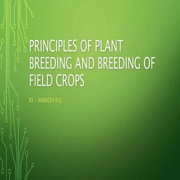 Principles of plant breeding.
