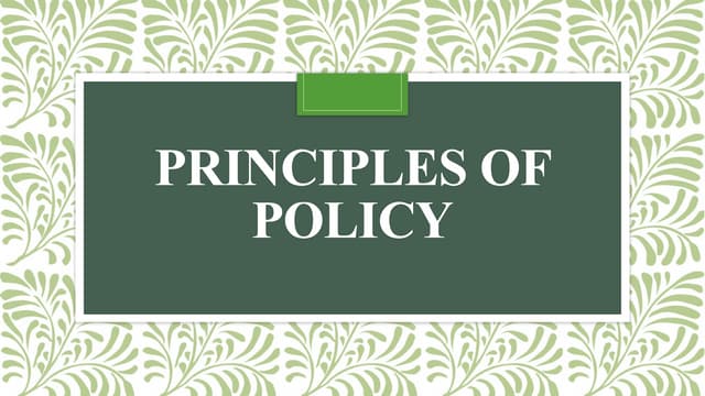 Principles of Policy 1973 Constitution of Pakistan.pptx