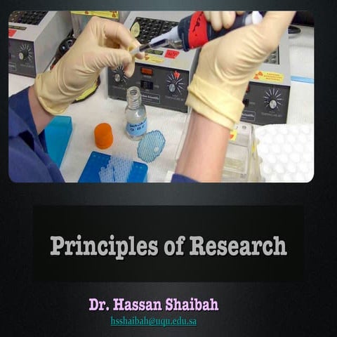Principles of research