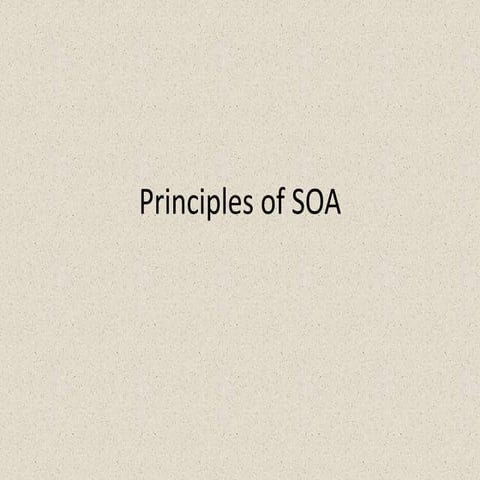 Principles of soa