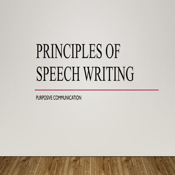 Principles of speech writing in Public Speaking.pptx