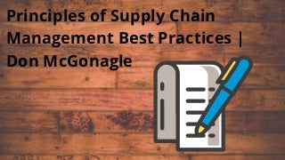 Best Practices to Optimize Supply Chain Management
