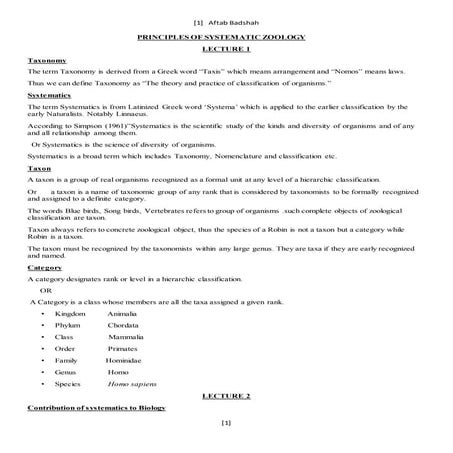 Principles of systematic zoology