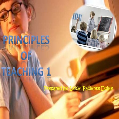 Principles of teaching 1