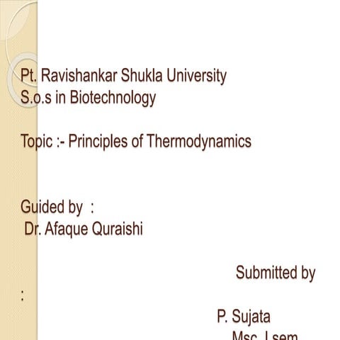 Principles of thermodynamics